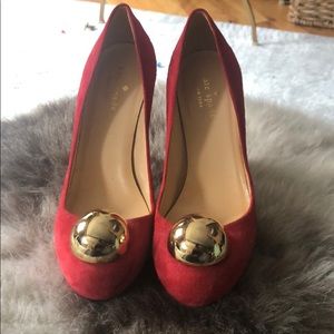 Kate spade suede pumps
